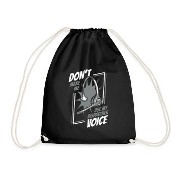 Emergency Call Control Center Operations Center Witzig - Drawstring Bag - black - Front