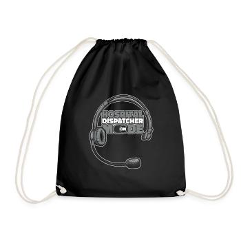 Emergency call control center operations center mode on - Drawstring Bag - black - Front