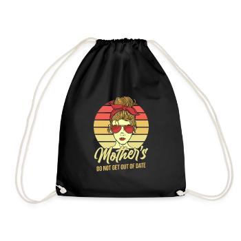 Maman Mère Drôle - Sac de sport léger - noir - Devant