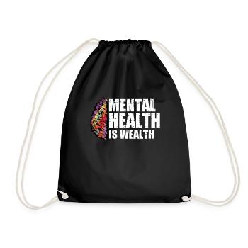 Psychology Psychologist - Drawstring Bag - black - Front