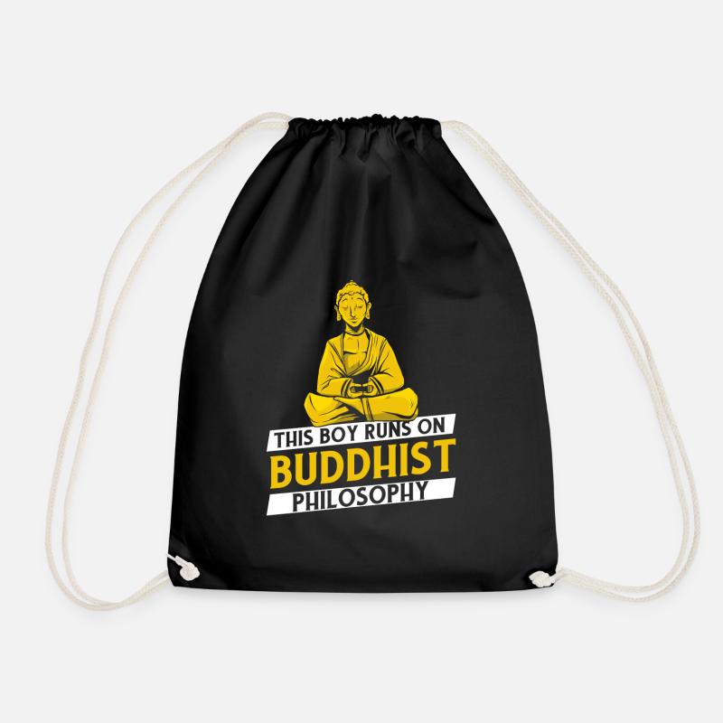 Buddha Buddhist Philosophie - Turnbeutel - Schwarz