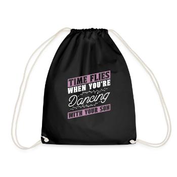 Maman Mère Fils Danse Mère - Sac de sport léger - noir - Devant