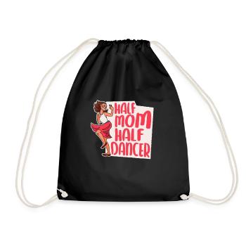 Mom Mom Dancing Dancing Mom - Drawstring Bag - black - Front