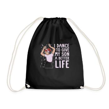 Maman Mère Fils Danse Mère - Sac de sport léger - noir - Devant