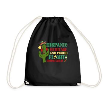 Emergency call control center operations center cactus - Drawstring Bag - black - Front
