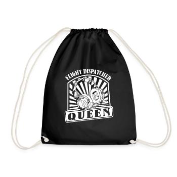 Emergency call control center operations center queen - Drawstring Bag - black - Front