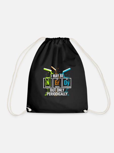 Chimie Nerd Chimiste Assistant de laboratoire chimique Étudiant - Sac de sport léger - noir
