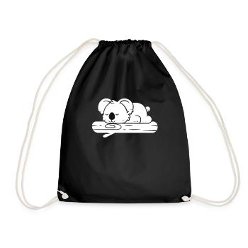 Koala Bear Branch - Drawstring Bag - black - Front