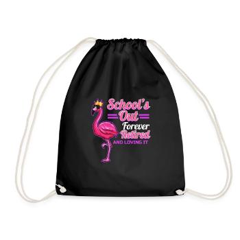 Retirement Teacher Pension Gift for - Drawstring Bag - black - Front