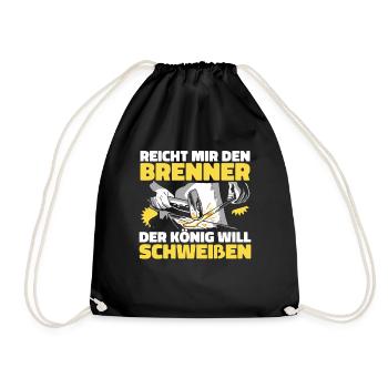 Schmied Metallbauer Witzig - Turnbeutel - Schwarz - Vorne