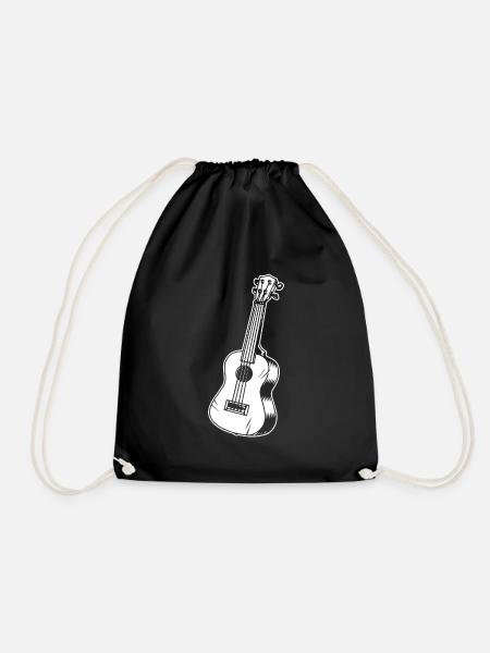 Ukulele - Turnbeutel - Schwarz