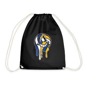 Volleyball Volleyballer - Turnbeutel - Schwarz - Vorne