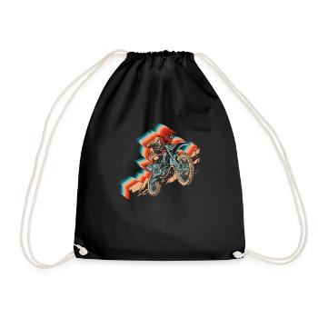 Mx Motocross Dirt Bike - Sac de sport léger - noir - Devant