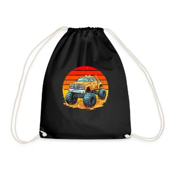 Monster Truck - Drawstring Bag - black - Front