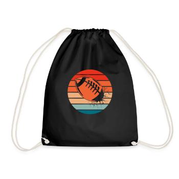 Football américain - Sac de sport léger - noir - Devant