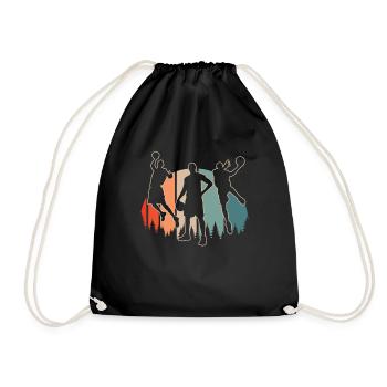 Joueur de basket-ball - Sac de sport léger - noir - Devant