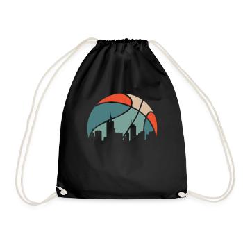 Joueur de basket-ball - Sac de sport léger - noir - Devant
