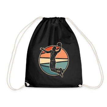 Joueur de basket-ball - Sac de sport léger - noir - Devant