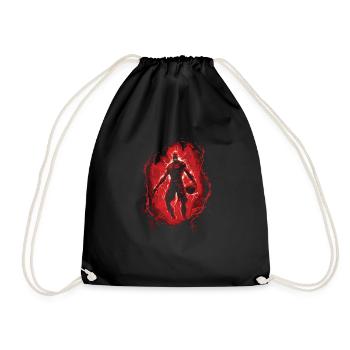 Joueur de basket-ball - Sac de sport léger - noir - Devant