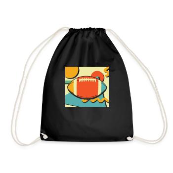 Football américain - Sac de sport léger - noir - Devant