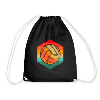 Volleyball Volleyballer - Drawstring Bag - black - Front