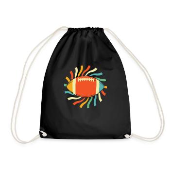 Football américain - Sac de sport léger - noir - Devant