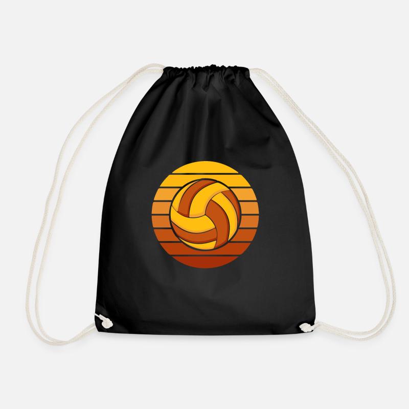 Volleyball Volleyballer - Turnbeutel - Schwarz