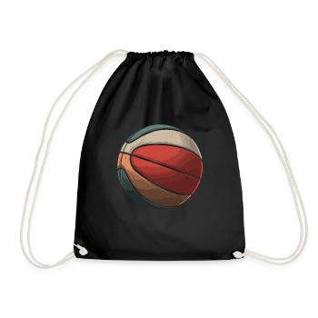 Joueur de basket-ball - Sac de sport léger - noir - Devant