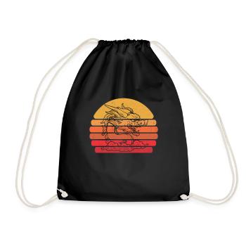 Année du Dragon 2024 - Sac de sport léger - noir - Devant