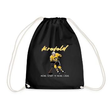 Krefeld - My City My Love Ice Hockey - Drawstring Bag - black - Front