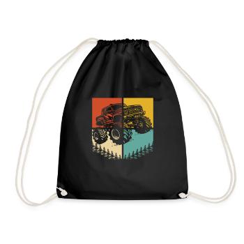 Monster Truck - Drawstring Bag - black - Front