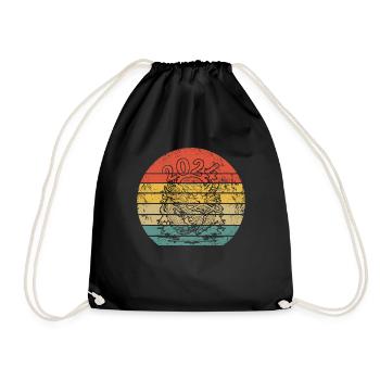 Year of the Dragon 2024 - Drawstring Bag - black - Front