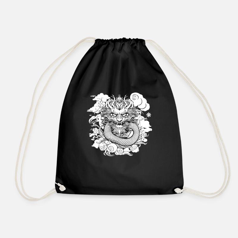 Year of the Dragon 2024 - Drawstring Bag - black