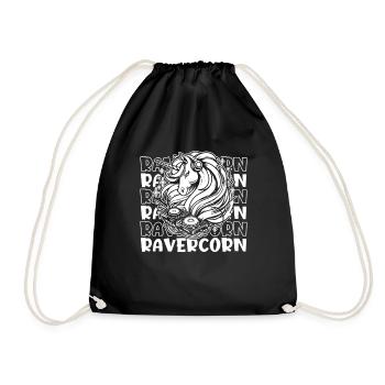 Techno Raver Licorne Ravercorn - Sac de sport léger - noir - Devant