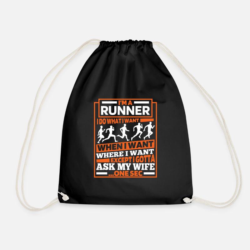 Runner Jogger Runner Running - Sac de sport léger - noir