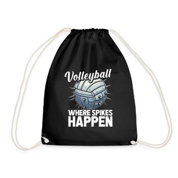 Volley-ball Volley-ball Marine - Sac de sport léger - noir - Devant