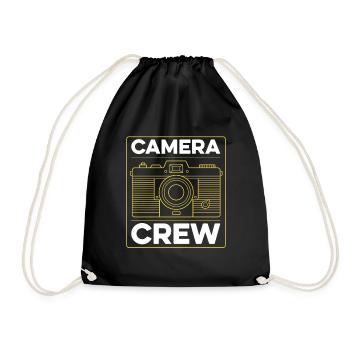 Photographer Photography Camera - Drawstring Bag - black - Front
