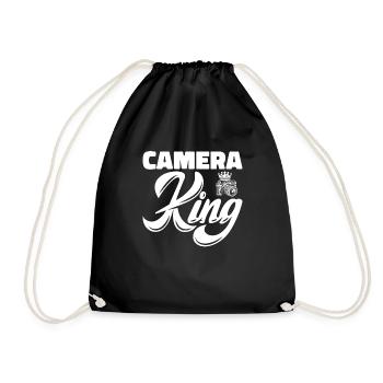 Photographer Photography Camera - Drawstring Bag - black - Front