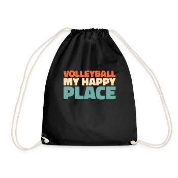Volley-ball Volley-ball - Sac de sport léger - noir - Devant