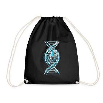 Windsurfing Windsurfer Its In My DNA - Drawstring Bag - black - Front