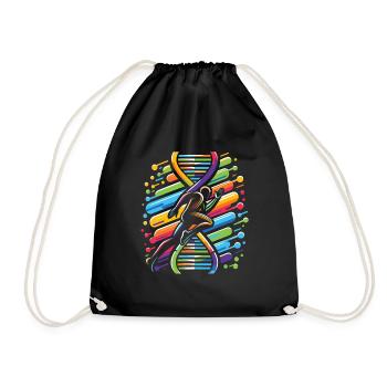 Runner Jogger Runner Courir C’est dans mon ADN - Sac de sport léger - noir - Devant