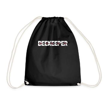 Battement de cœur de l’électrocardiogramme de l’apiculteur - Sac de sport léger - noir - Devant