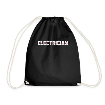 Électricien Électronicienne Électroniceur Électrocardiogramme Heartbeat - Sac de sport léger - noir - Devant