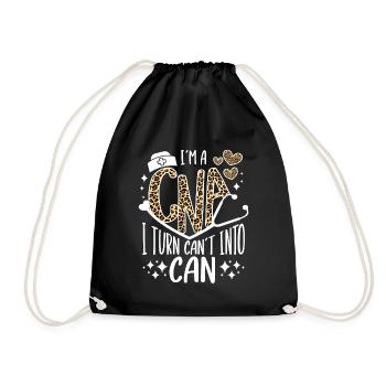 CNA Nursing Quotes Certified Nurse Assistant Gifts - Turnbeutel - Schwarz - Vorne