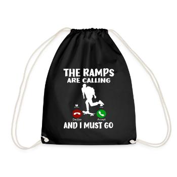 Skateboard Art For Boys Girls Men Skateboard Gifts - Drawstring Bag - black - Front