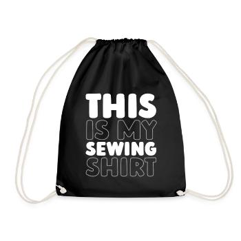 Sewing Sewing Machine - Drawstring Bag - black - Front