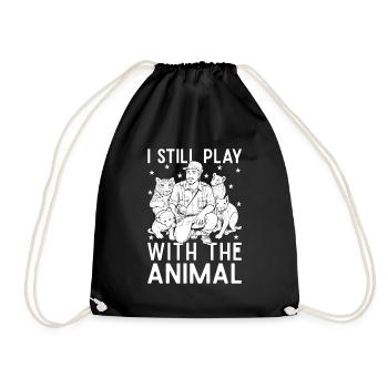 Cirque graphique encore jouer avec des cadeaux de cirque d’animaux - Sac de sport léger - noir - Devant