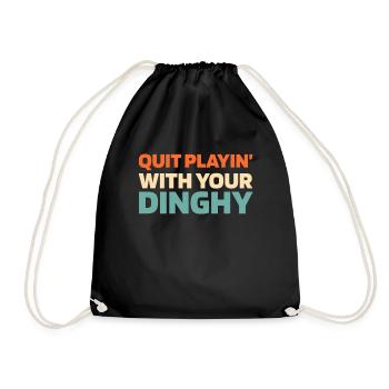 Voile, Voile, Voilier - Sac de sport léger - noir - Devant