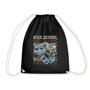 Bouldern Bouldering - Turnbeutel - Schwarz - Vorne