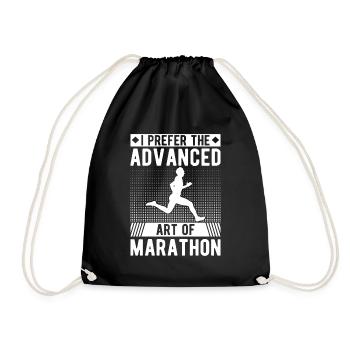 Cross Country Runner Design - XC Coach - Running - Drawstring Bag - black - Front